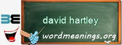 WordMeaning blackboard for david hartley